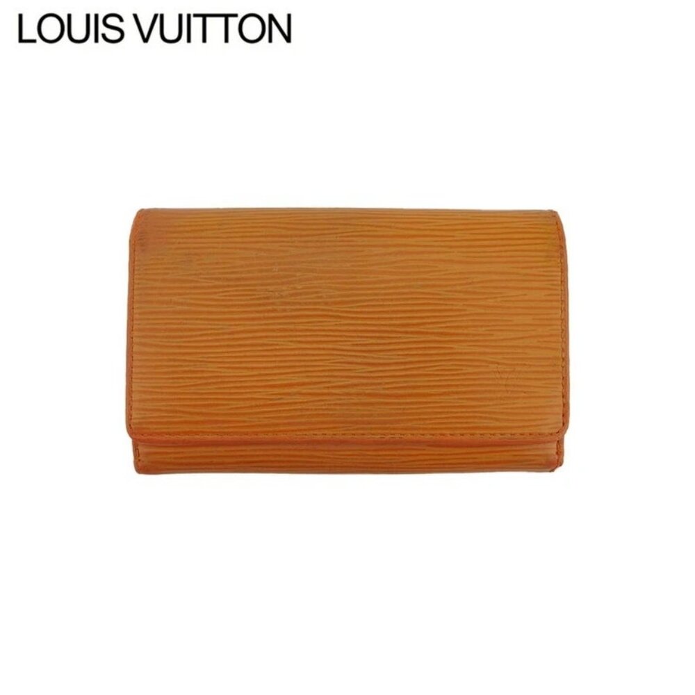 LOUIS VUITTON L-shaped zipper wallet Mandarin Epi Authentic Used